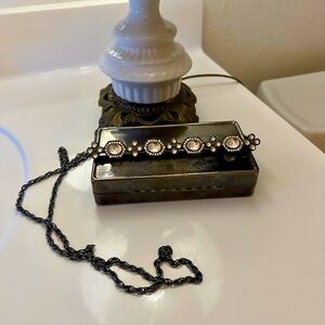 Silver Color Metal Clutch/Purse/Handbag.